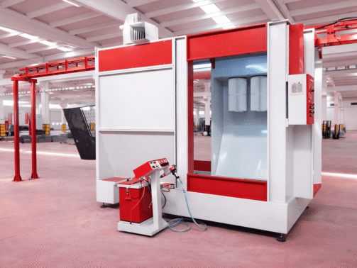 İkiz Üstten Paletli Toz Boya Kabinleri Görseli