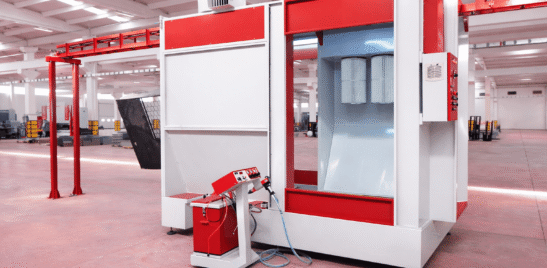 İkiz Üstten Paletli Toz Boya Kabinleri Görseli